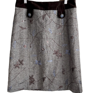 Pierre Cardin Rare Embellished Skirt Sz 8